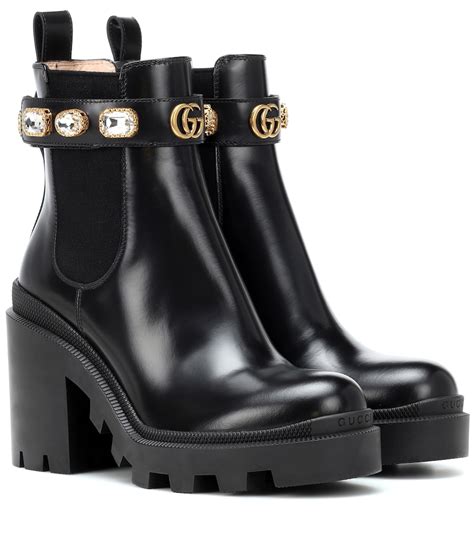 gucci crystal chelsea boots